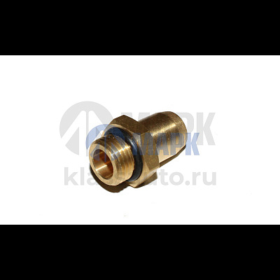 Фитинг прямой (штуцер) НАРУЖНЯЯ РЕЗЬБА М16хТ8 (латунь) (TrailerParts)