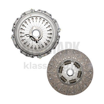 Комплект сцепления на КамАЗ Евро с КПП КПП ZF 16S151,8S1315,16S1825,16S182 (Shaft-Gear)