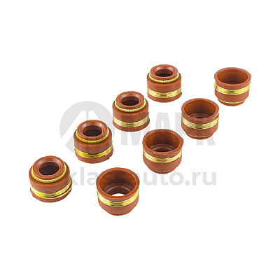 Манжета клапана в сб. к-т из 8 шт. (10х18х12 ) красная.