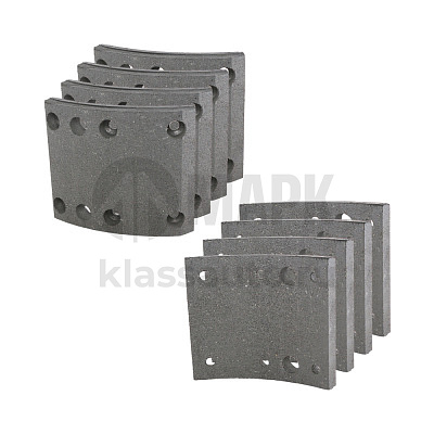 Накладки тормозные JAC N90/ Компас 9 (120мм) передние (толщина 16мм) (ВАТИ)