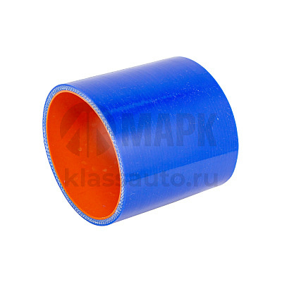 Патрубок ТКР (силикон) синий (Ф75х80) (TRUCKMARK)