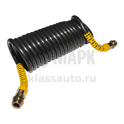 Шланг воздушный черный 5.5м штуцер М22mm ПОЛИАМИД (ЖЕЛТЫЙ) 