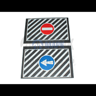 Брызговик цветной кирпич+стрелка (400х600) задний Альтернатива