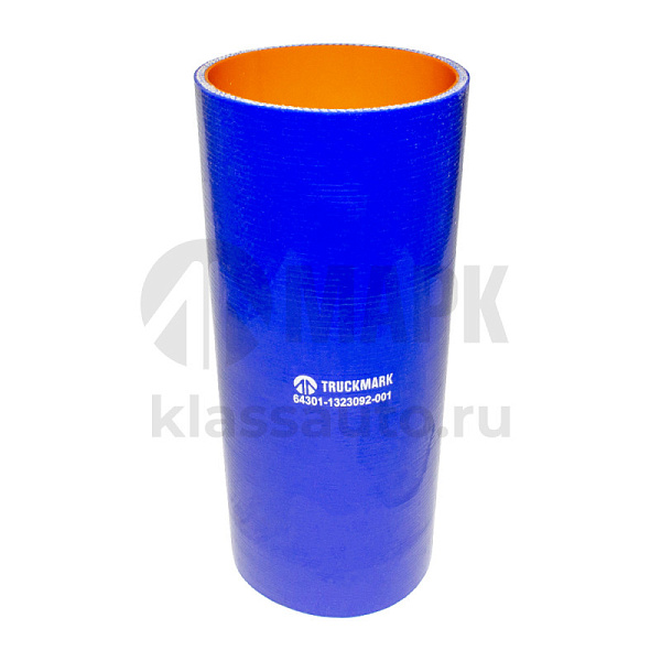 Патрубок интеркулера (силикон) синий (Ф90х230) (TRUCKMARK)