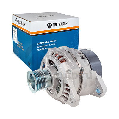 Генератор 4242 (80А, 28В, поликлин.шкив) а/м МАЗ Евро-3 (TRUCKMARK)