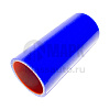 Патрубок радиатора нижний  (силикон) синий (Ф50x130) (TRUCKMARK)
