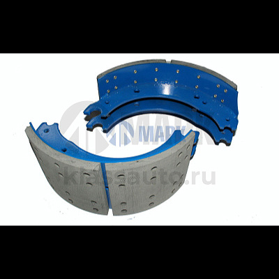 Колодка тормозная в сборе оси L1 12 т. (ширина 180mm) (Л1С12КР21.1850/2050) (АККОР) А3830