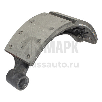 Колодка тормоза в сборе (под однополосный цилиндр) (АЗ УРАЛ)