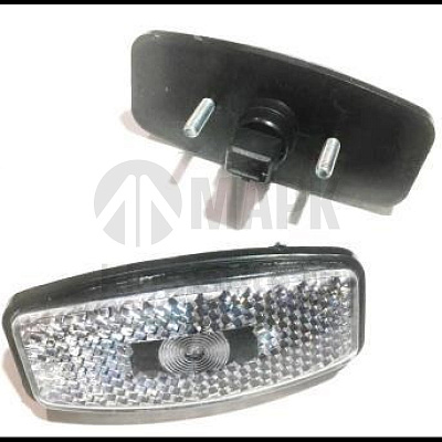 Фонарь габаритный белый L-50 узкий н/обр. 12/24 В (маркерный) ФГ-07