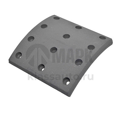 Р/к тормозных колодок 6520 (накл (4х3) расточ. 8 шт + заклепки ) (БзАТИ)