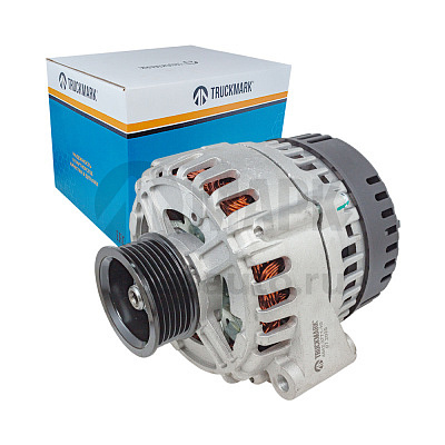 Генератор (28В 125А) 6-ручьевой шкив для а/м КАМАЗ Евро-3,4 (TRUCKMARK)