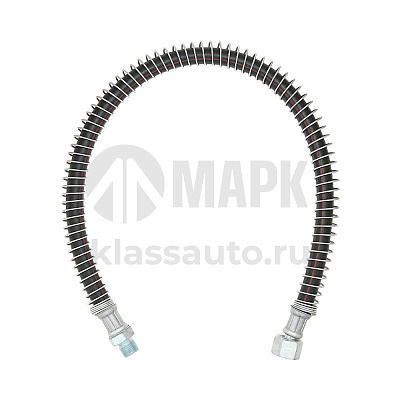 Шланг тормозной 4310 передний (штуцерM16/гайкаS24) корот.650мм в пружине (Альтернатива)