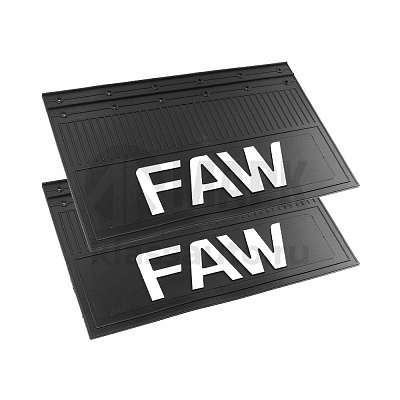 Брызговик FAW (360x580) белые буквы, комплект из 2-х шт.