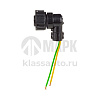 Колодка байонет, угловая, 2 провода