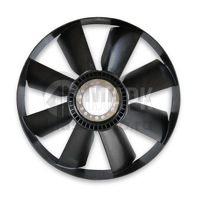 Крыльчатка вентилятора d-654мм, 8 лоп, дв.ISBe 210, 245, 275, 285, дв.740.30,740.31) МАРК(5шт в кор)