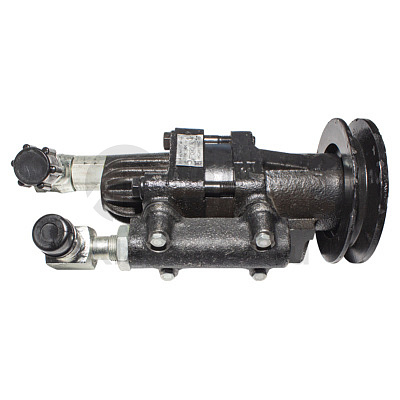 Насос ГУР в сборе (с коллектором,шкивом,штуцером) (АЗ УРАЛ)