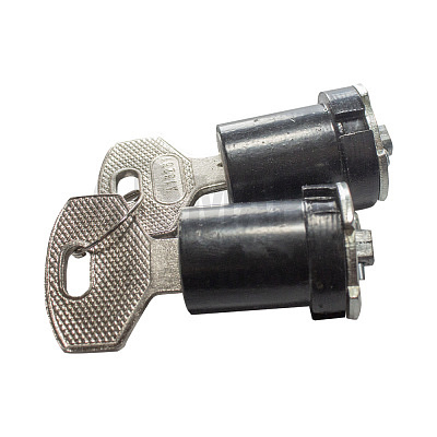 Личинка замка двери в сборе (к-т) (Кнопка) черная Димитровград 