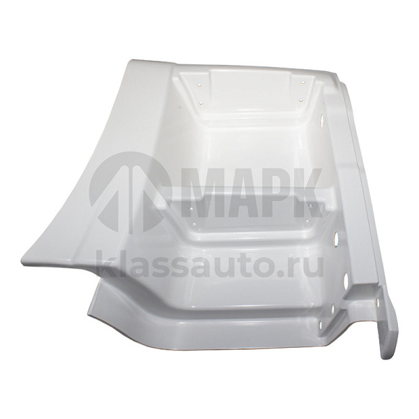 Щиток подножки левый (белый)