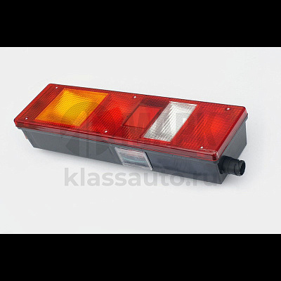 Фонарь задний ЕВРО левый с разъемом байонет с боку 7452-3716 а/м КамАЗ/МАЗ Б/Л (Т.А.С.)