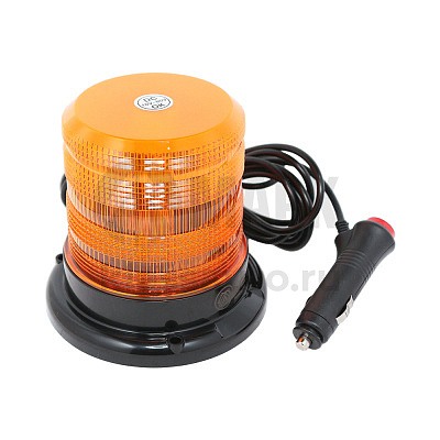 Маяк импульсный 12/24 В, жёлтый, 30 светодиодов, крепление на болтах/магните D=128ммH=122мм АЕ