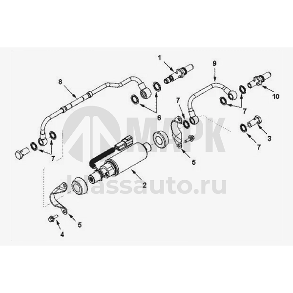 Адаптер соединительный (штуцер ТННД) Cummins ISL 