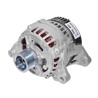 Генератор 4512 (80А, 28В, поликлин.шкив) а/м МАЗ, УРАЛ Евро-3 с дв. 236НЕ2, 6565 (TRUCKMARK)