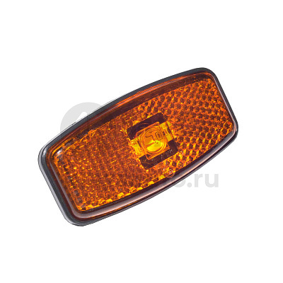 Фонарь габаритный желтый L=50мм узкий н/обр. 12/24 В (маркерный) (Т.А.С) 74.3731