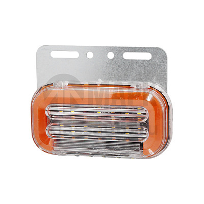 Фонарь габаритный 131 жёлтый универсальный светом ,с нижней белой подсветкой (131-00-24)