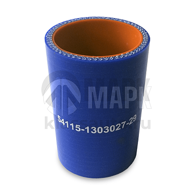 Патрубок радиатора средний (силикон) синий (Ф48x86) для дв.6ISBe (TRUCKMARK)