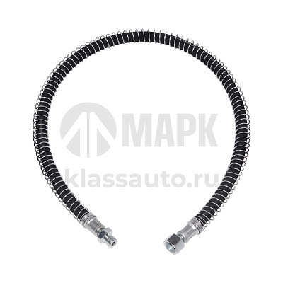 Шланг тормозной 1200мм (гайка S24 М20х1.5 /гайка S24 М20*1.5) 8350-3506150-50 задней в пружине