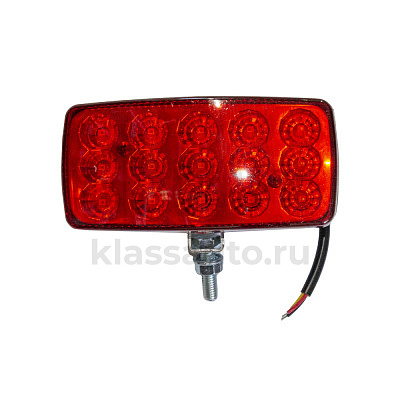 Дополнительный противотуманный фонарь красный 15 диодов 2 режима с металическим кронштейном Т.А.С