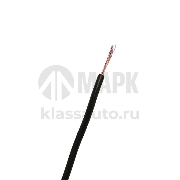 Провод ПГВА-0,75 черный (бухта 100м)