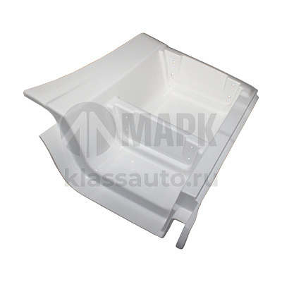 Щиток подножки левый (белый)