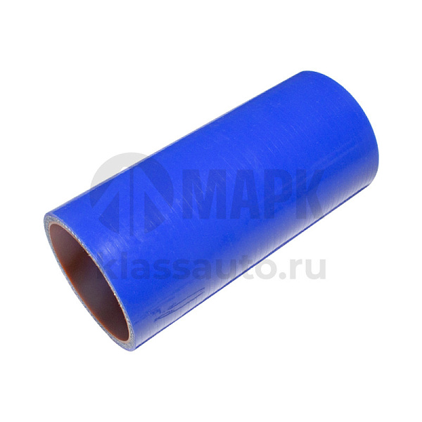Патрубок радиатора нижний (силикон) синий (Ф60x150) (TRUCKMARK)