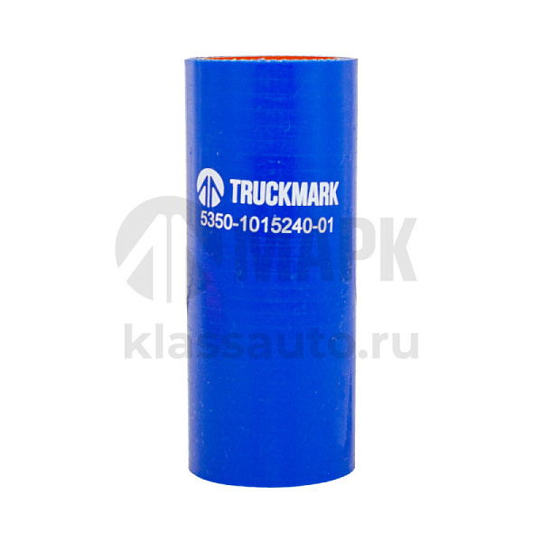 Патрубок радиатора нижний (силикон) синий (Ф32х100) (TRUCKMARK)