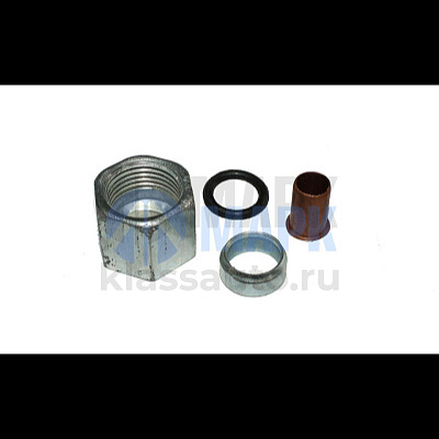 Ремкомплект полиамидных трубок а/м КАМАЗ d=6 (гайка, муфта, втулка, кольцо)