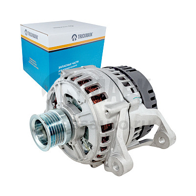 Генератор 4512 (80А, 28В, поликлин.шкив) а/м МАЗ, УРАЛ Евро-3 с дв. 236НЕ2, 6565 (TRUCKMARK)