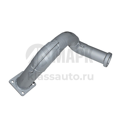 Труба приемная задняя правая (2отв+1фл) УРАЛ (Кукмор)