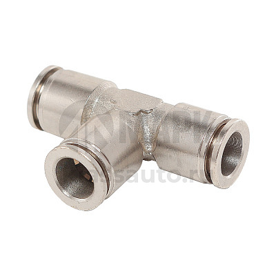 Фитинг металл соед. для трубок Ф 8 мм (тройник) (1000шт/50шт)