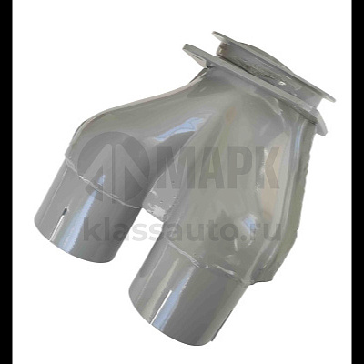 Тройник глушителя (загнутый, L=260) (6шт в кор)