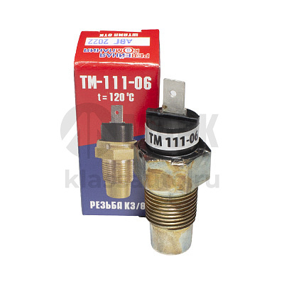 Датчик ТМ-111-06 сигнализатора температуры охлаждающей жидкости (штекер, t=120 градусов) РелКом