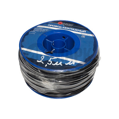 Провод ПГВА-2,5 Диалуч (бухта 100 м) черный 