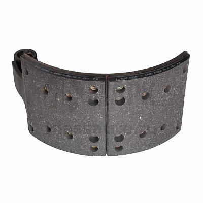 Колодка тормозная передняя в сб. с накладкой КамАЗ 6580 (180mm) Shaanxi Hande