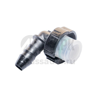 Штуцер быстросъемный топливопровода (уголок, боковой фиксатор) (100шт в кор)