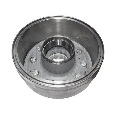 Ступица с торм. барабаном с подшипниками, с манжетой SKT.A.S Турция (ПАО КАМАЗ)