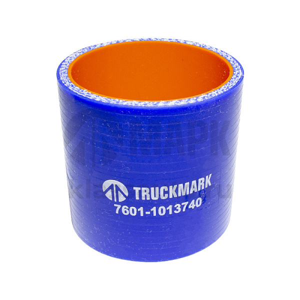 Патрубок соединительный теплообменника (силикон) синий (Ф55х60) (TRUCKMARK)