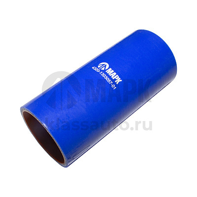 Патрубок радиатора нижний (силикон) синий (Ф60x150) (TRUCKMARK)