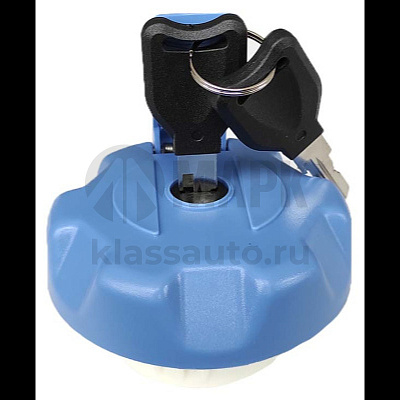 Крышка бака AdBlue (мочевины) d=60 (пласт, с ключом) (синяя) (TRUCKMARK)