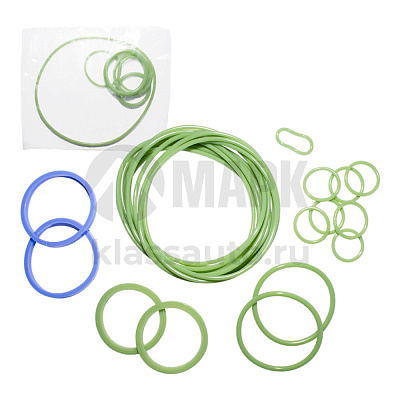 Комплект уплотнительных колец двигателя дв. 536 (силикон, 12 наим., 32 шт.) Квадратис