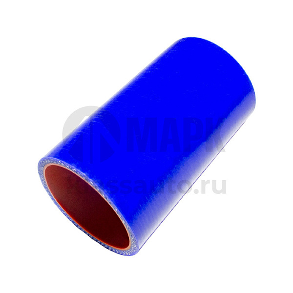Патрубок радиатора верхний (силикон) синий (Ф54x115) (TRUCKMARK)